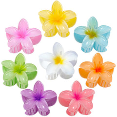 AOENJIE front packaging showing eight colorful flower clips with beach vibe