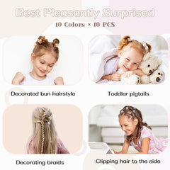 AOENJIE in-hair half-up style with clip, adds playful vintage accent