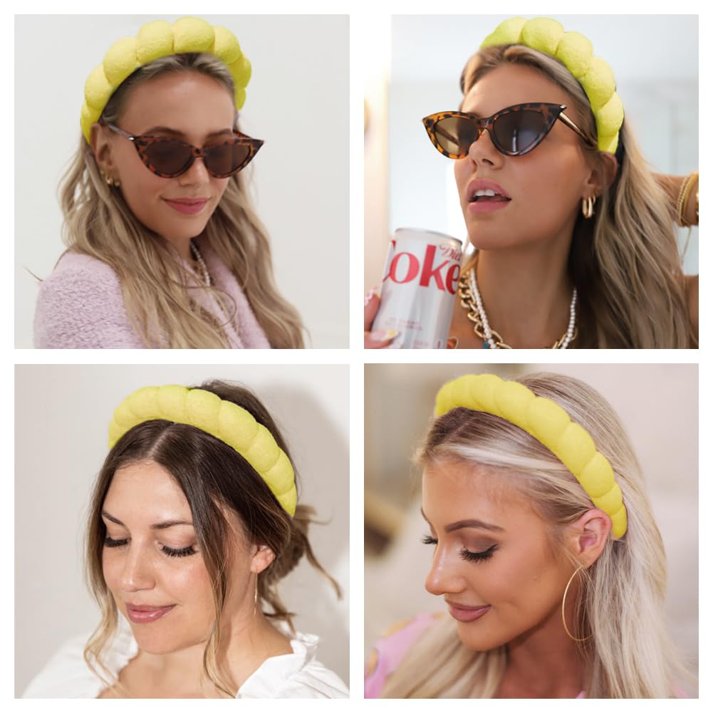 AOENJIE headband in use during face washing protecting hairline