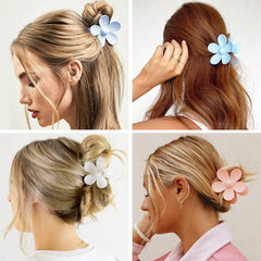 AOENJIE clip securing half-up hairstyle demonstrating secure hold benefit
