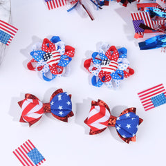 AOFLLU bows styled in a family picnic scene, providing festive accessories for holiday photos