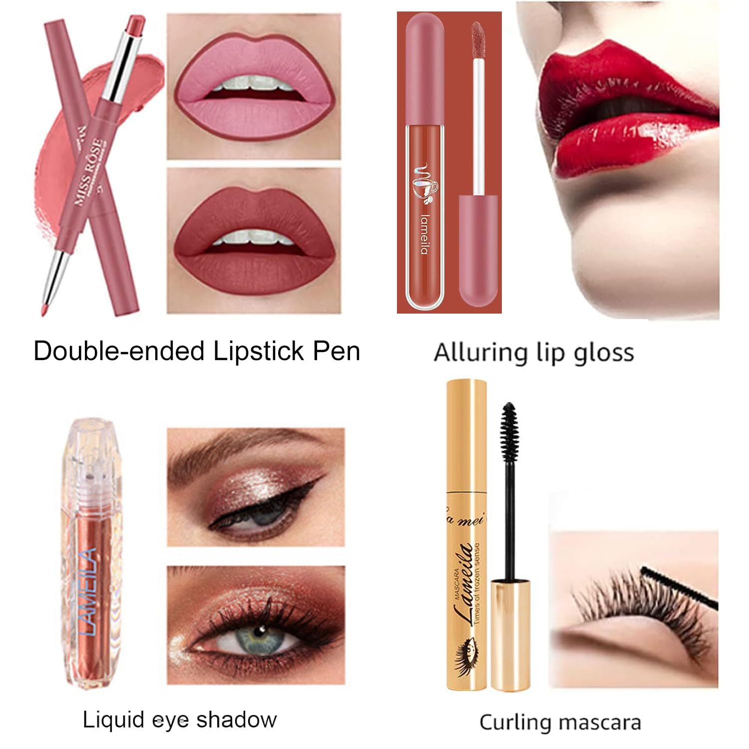 AOLIKOKO pressed powder with puff close-up, highlights smooth matte finish benefit