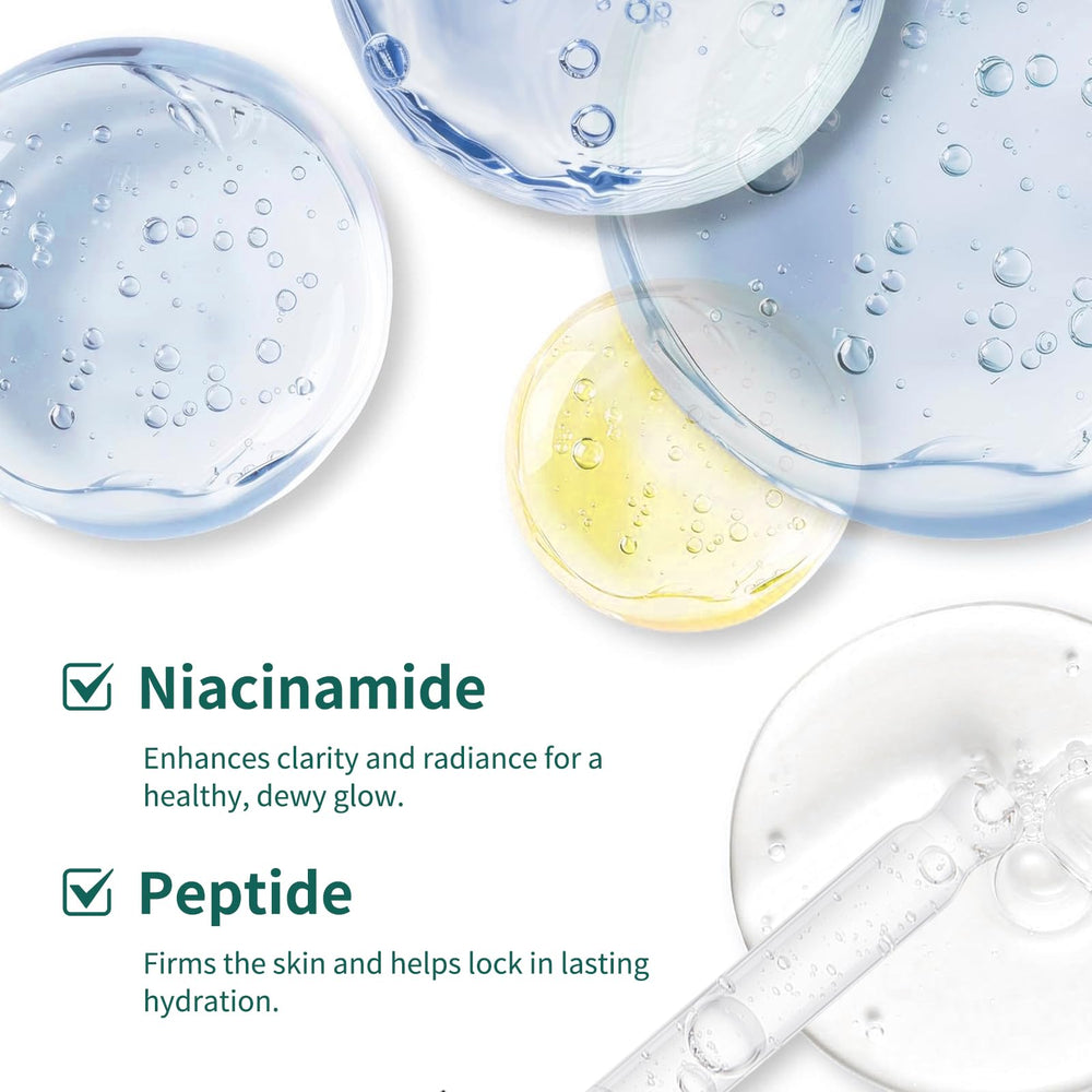 AOPEIBOTO visual of salmon DNA and peptide ingredients, highlights firming benefit