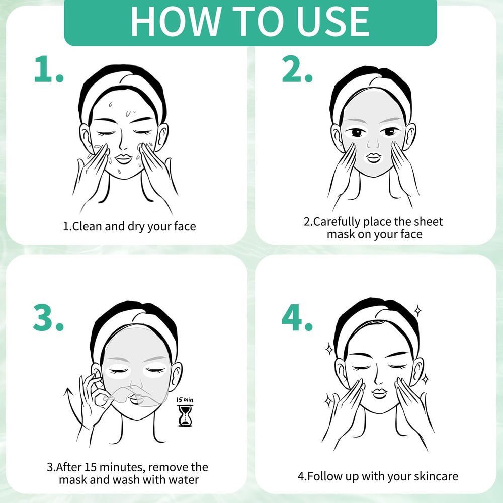 AOPEIBOTO mask in bathroom routine conveying quick self-care benefits