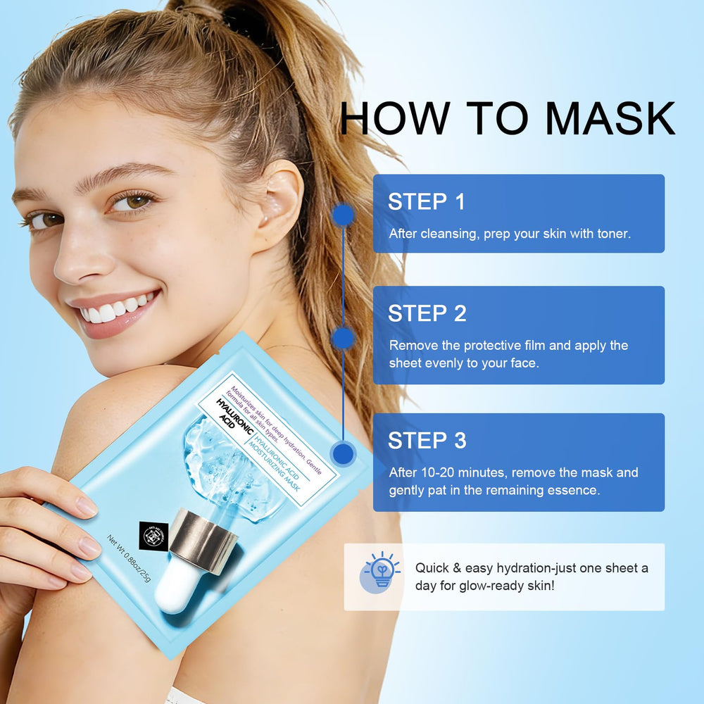 AOPEIBOTO mask applied on face demonstrating full coverage and soothing comfort