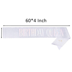 AOPRIE product packaging displaying tiara and sash included in set