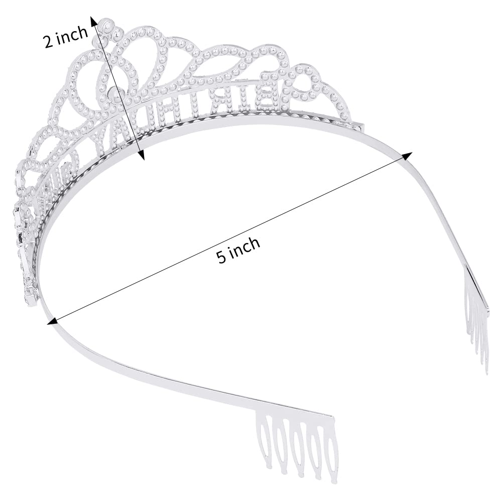 AOPRIE crown held by hand showing size and portable convenience