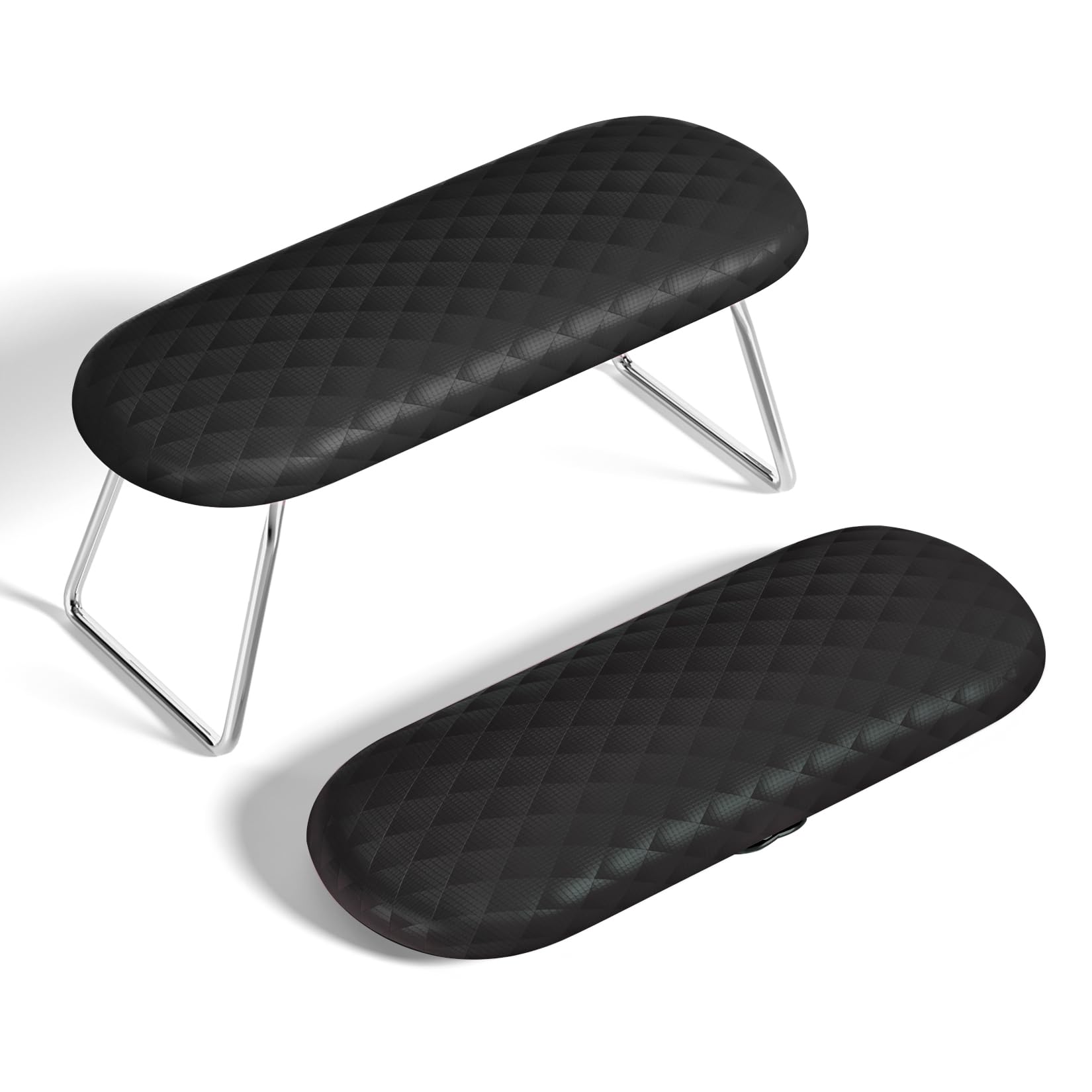 AORAEM front view of folded arm rest showing compact professional support