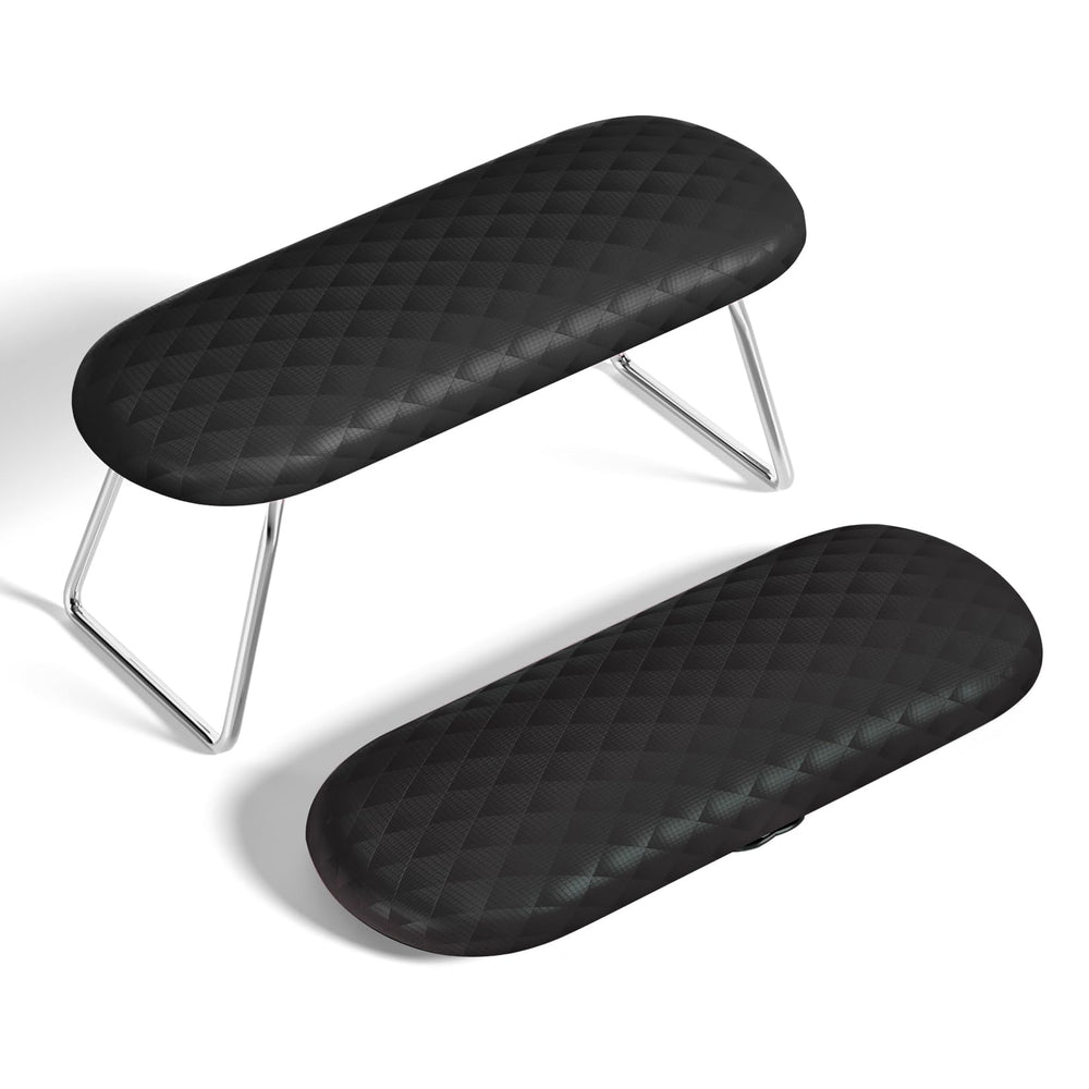 AORAEM front view of folded arm rest showing compact professional support
