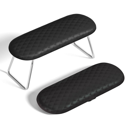 AORAEM front view of folded arm rest showing compact professional support