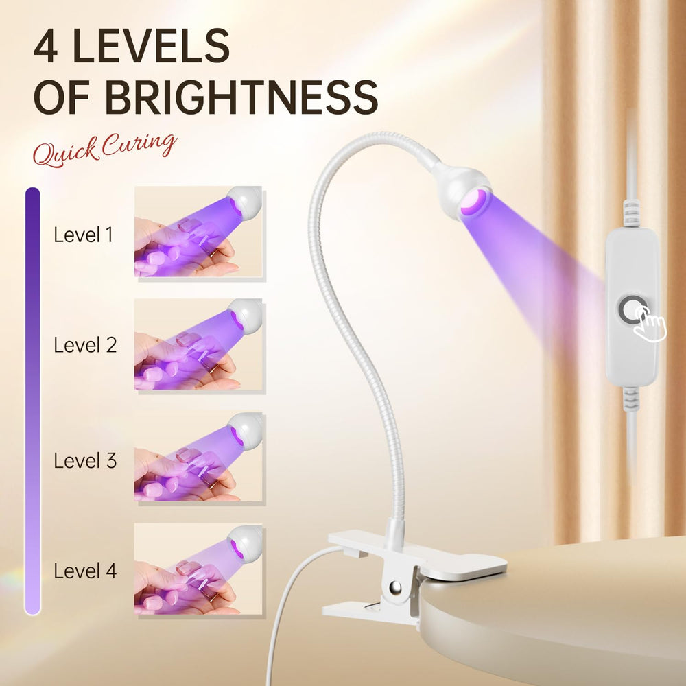 AORAEM curing polish on fingernails demonstrating faster dry times benefit