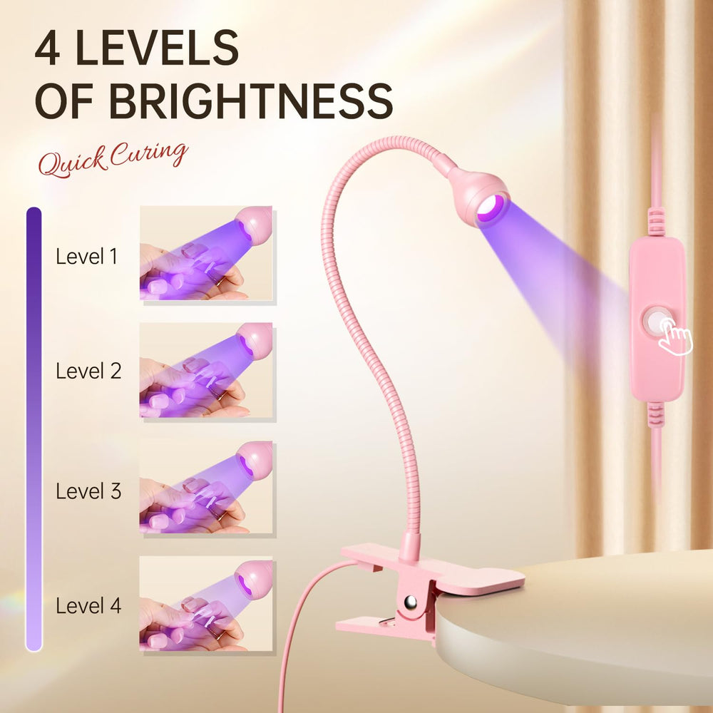 AORAEM pink lamp in hand showing scale and easy transport benefit