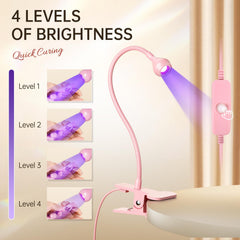AORAEM pink lamp in hand showing scale and easy transport benefit