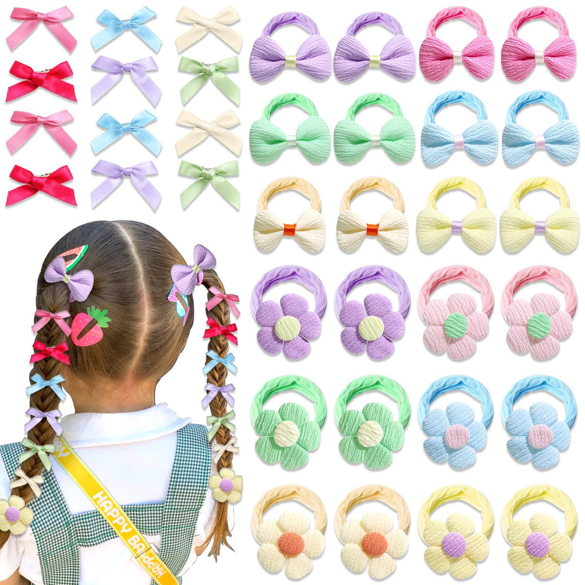 AOREAS front packaging showing full 48-piece set and color variety for easy outfit matching