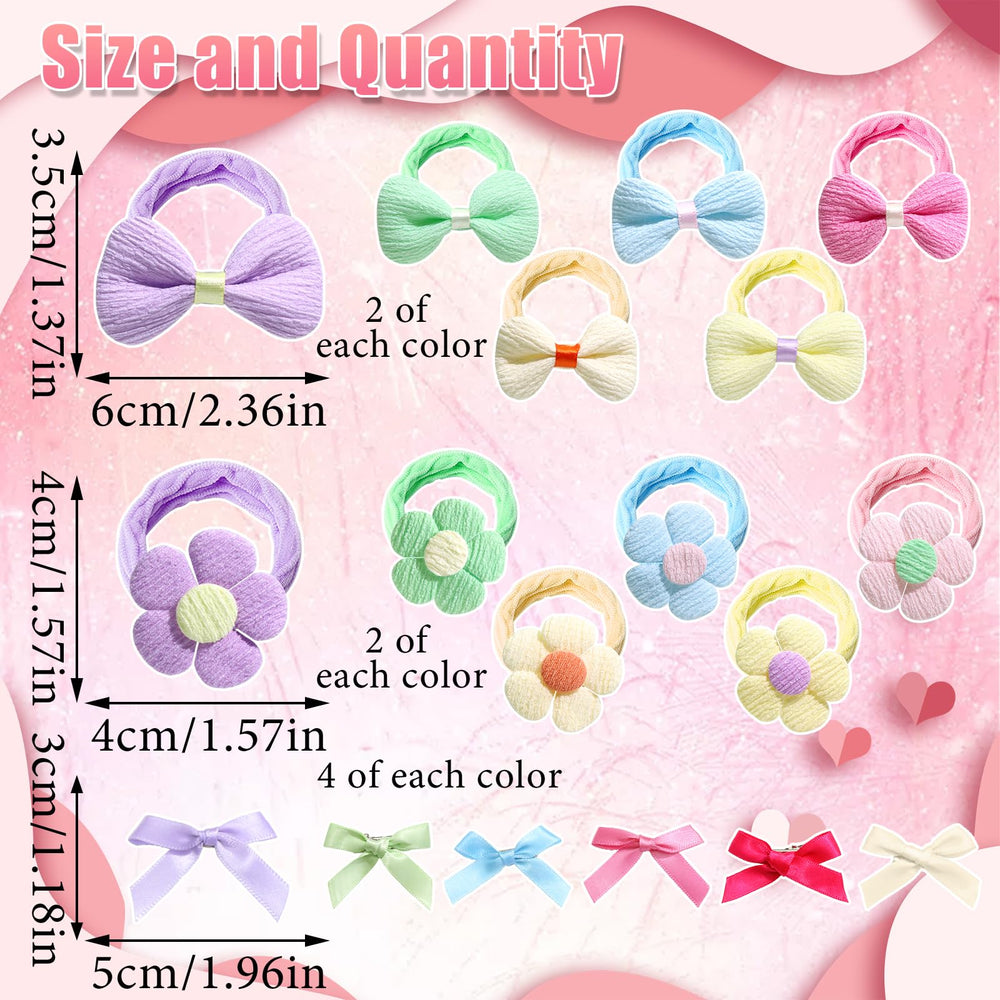 AOREAS stacked scrunchies showcasing soft fabric and playful colors for fuller ponytails