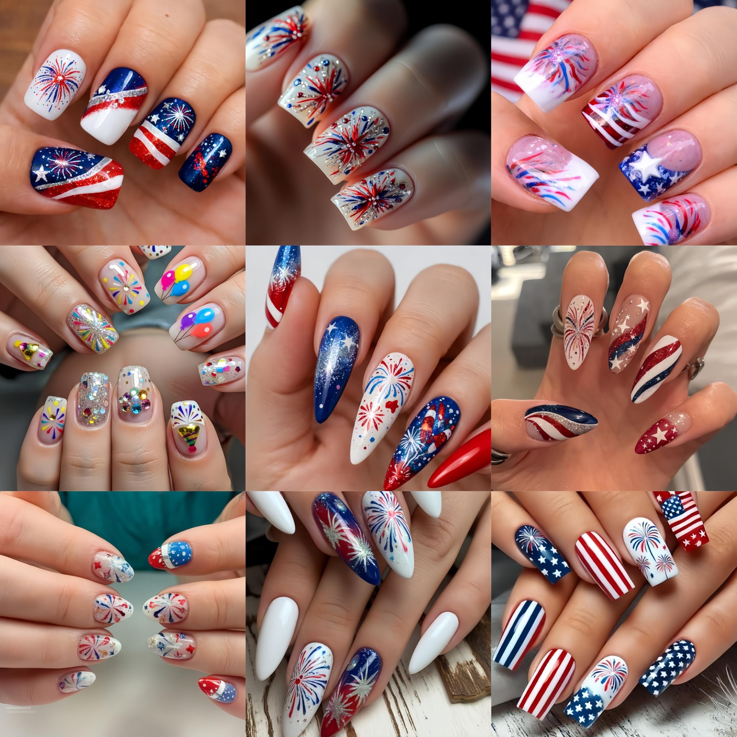 Aoustratum lifestyle summer patio shot with finished nails adding holiday style