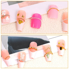 AOZUO chains adhered to phone case demonstrating multiuse DIY decoration
