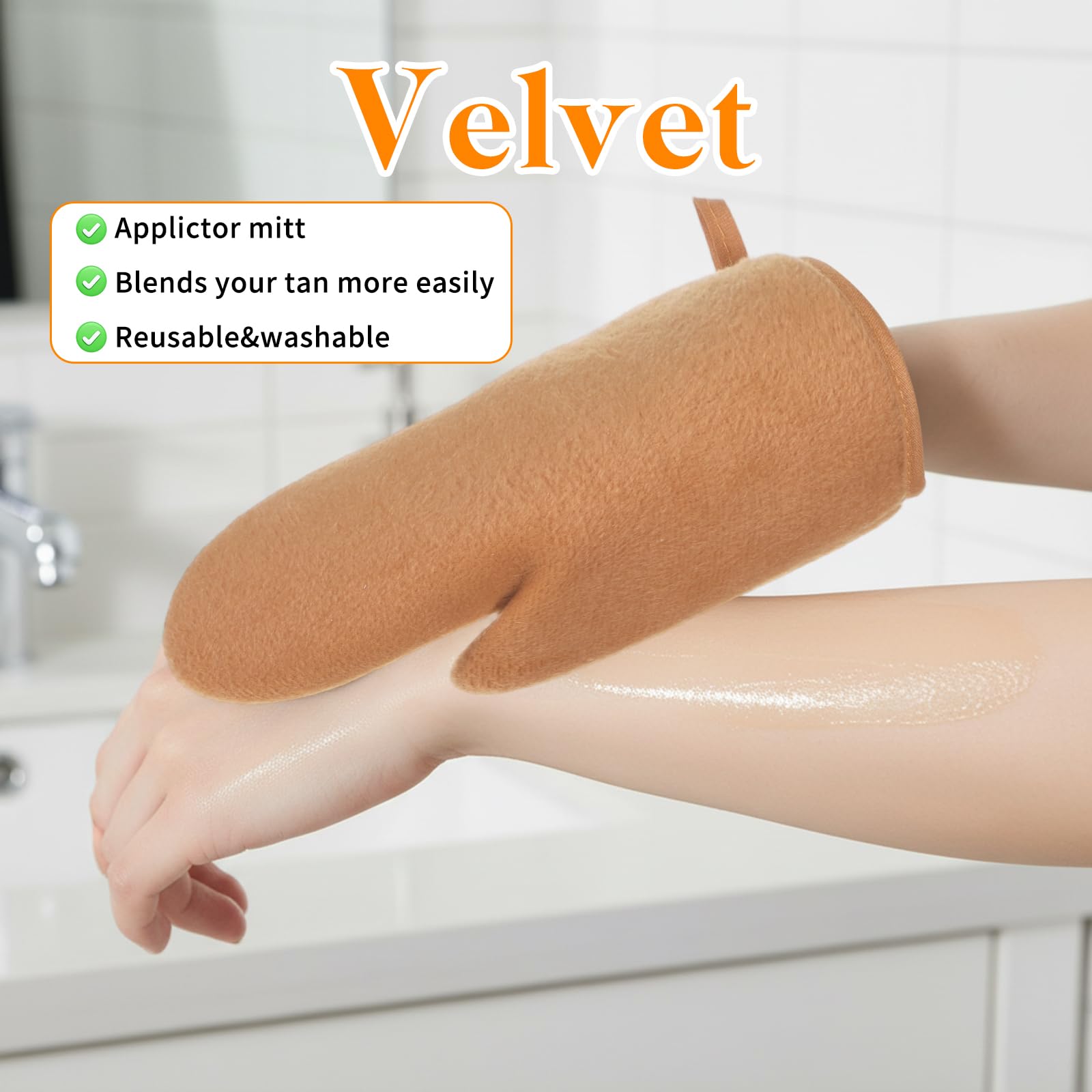 Apausvcm size comparison with hand inside mitt showing comfortable fit