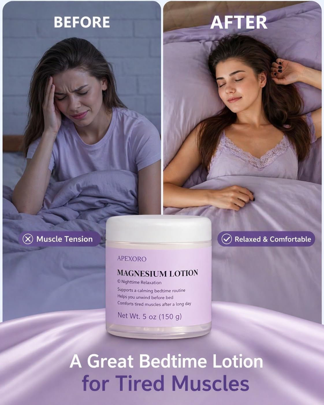 APEXORO open jar close-up texture highlighting smooth fast-absorbing lotion
