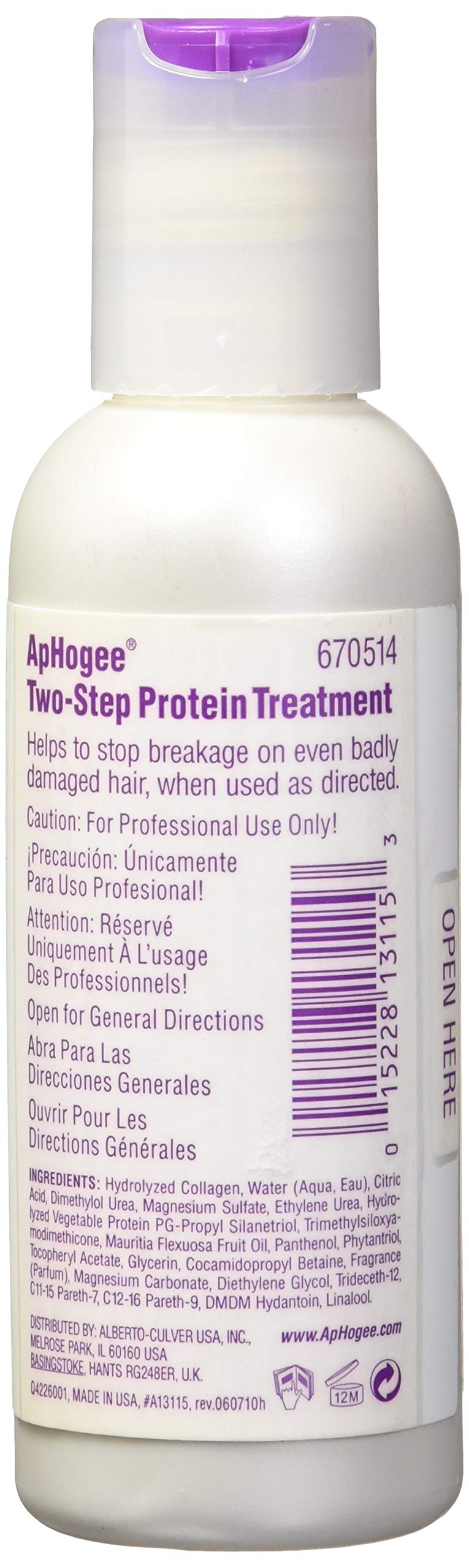 Aphogee treatment being applied to damp hair demonstrating controlled repair