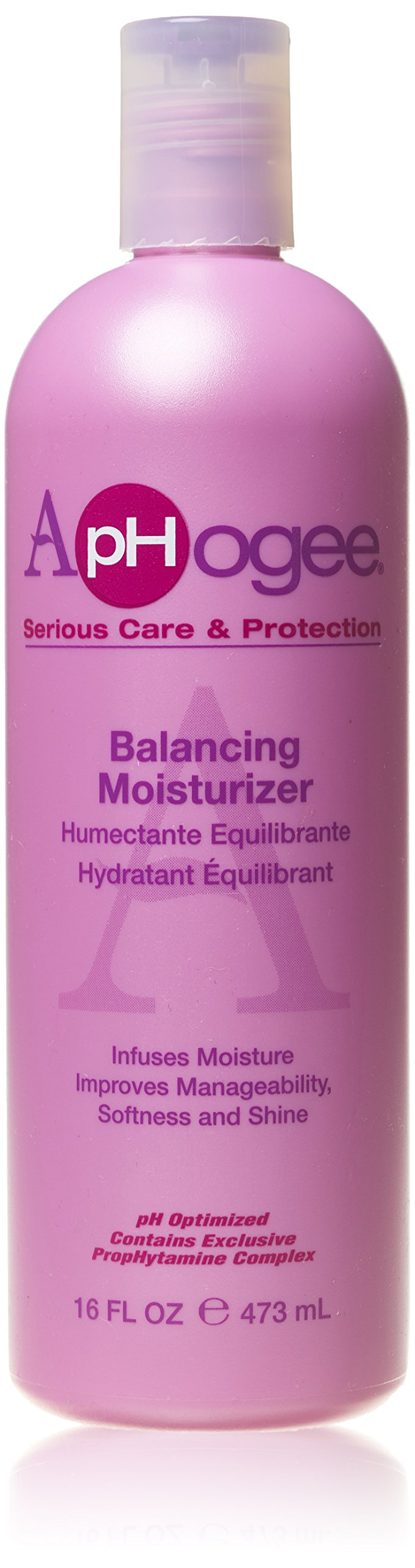 Aphogee Balancing Moisturizer front packaging showing 16-ounce jar and clear label for easy identification and economical size