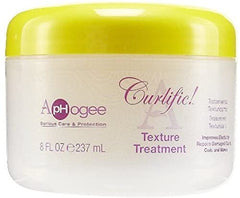 Aphogee product being applied to curly hair demonstrating reduced breakage