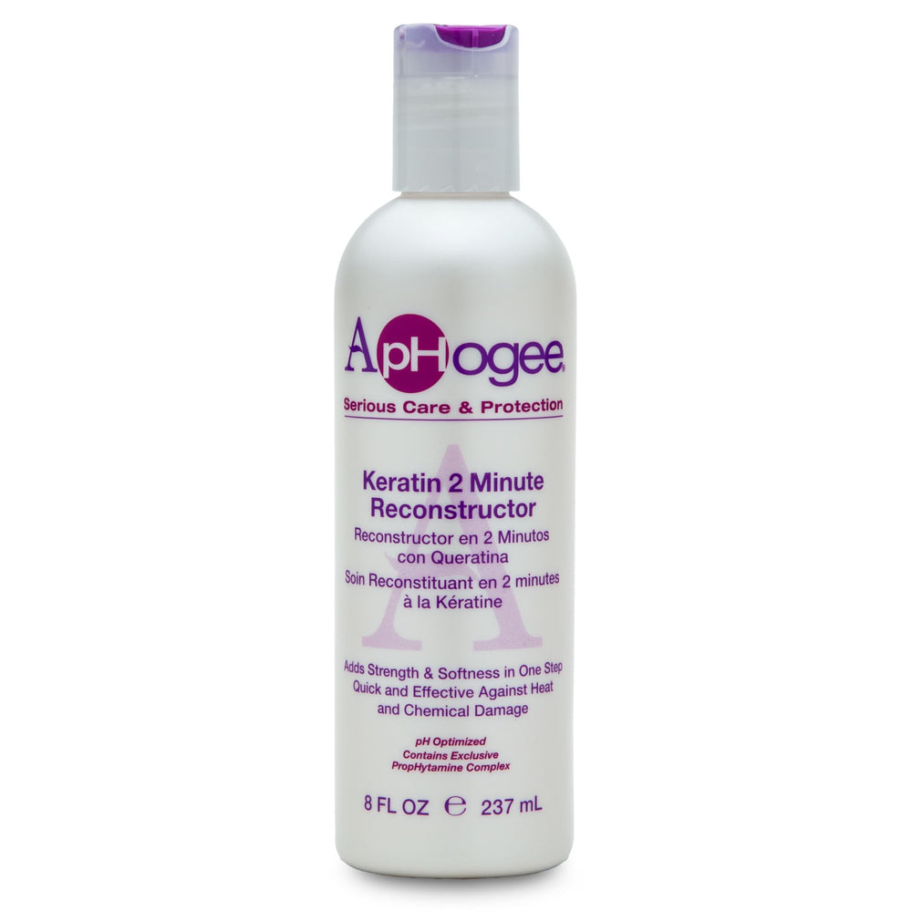 Aphogee ingredient label closeup showing keratin and nourishing components