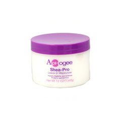 Aphogee Shea Pro Leave-In Moisturizer front packaging shows product and lightweight hydration benefits