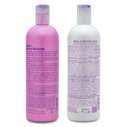 Aphogee treatment bottle close-up displaying pump and professional formula