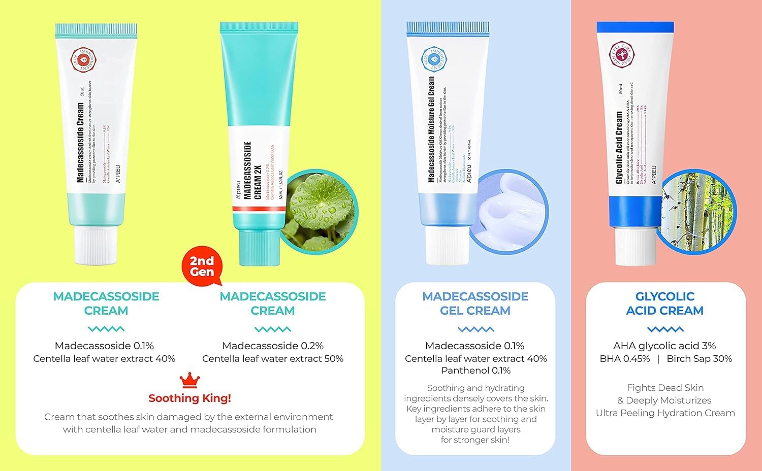 A'PIEU Glycolic Acid Cream on bathroom shelf in routine setting to show everyday skincare compatibility