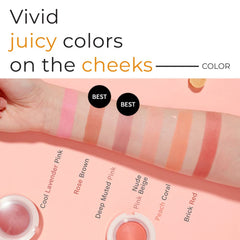 A'PIEU Juicy-Pang application with finger demonstrating easy fingertip blending benefit