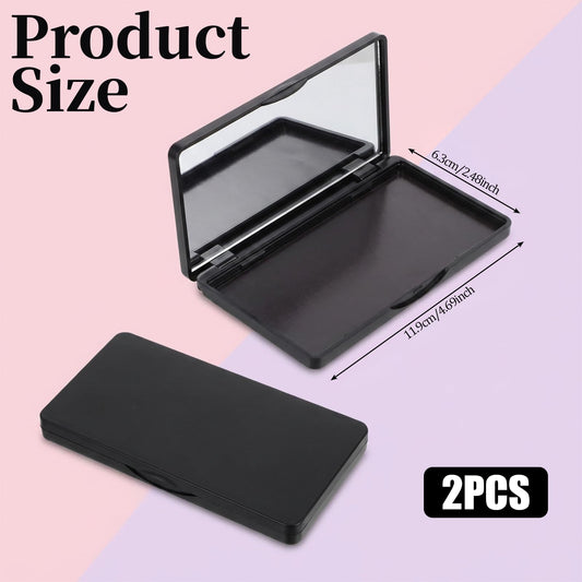 Apojgitn open palette with mirror displaying interior space for eyeshadows and easy application