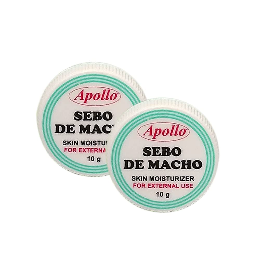 Apollo Sebo de Macho front jar showing label and solid balm, rich moisturizing benefit