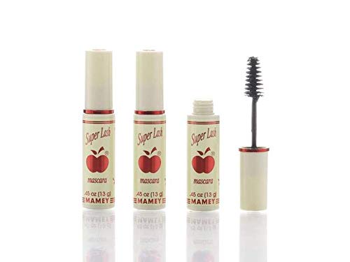 APPLE MASCARA front packaging showing three mamey tubes and travel benefit