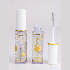 APPLE MASCARA front packaging showing three clear tubes and compact design benefit