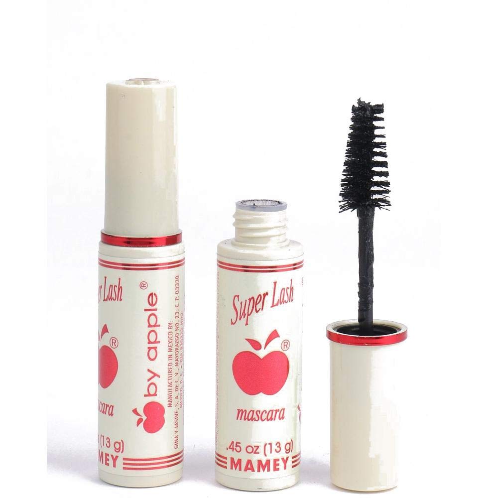 APPLE MASCARA wand close-up highlighting bristles for precise separation