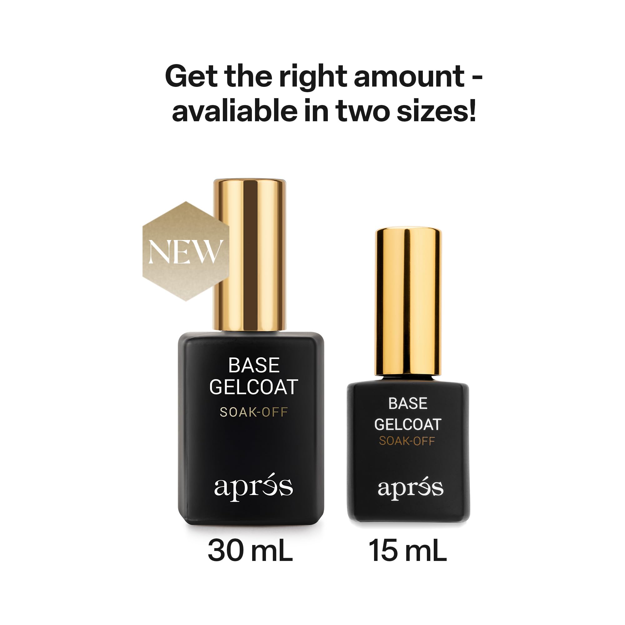 APRÉS next to coin for scale showing 15ml travel-friendly volume benefit