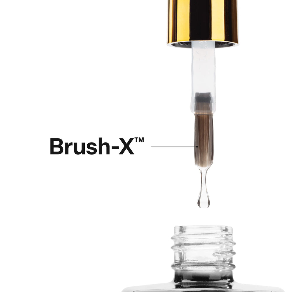 APRÉS salon application scene with technician delivering fast-curing shine