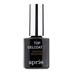 APRÉS Top Gelcoat X front bottle showing labeling and glossy benefit