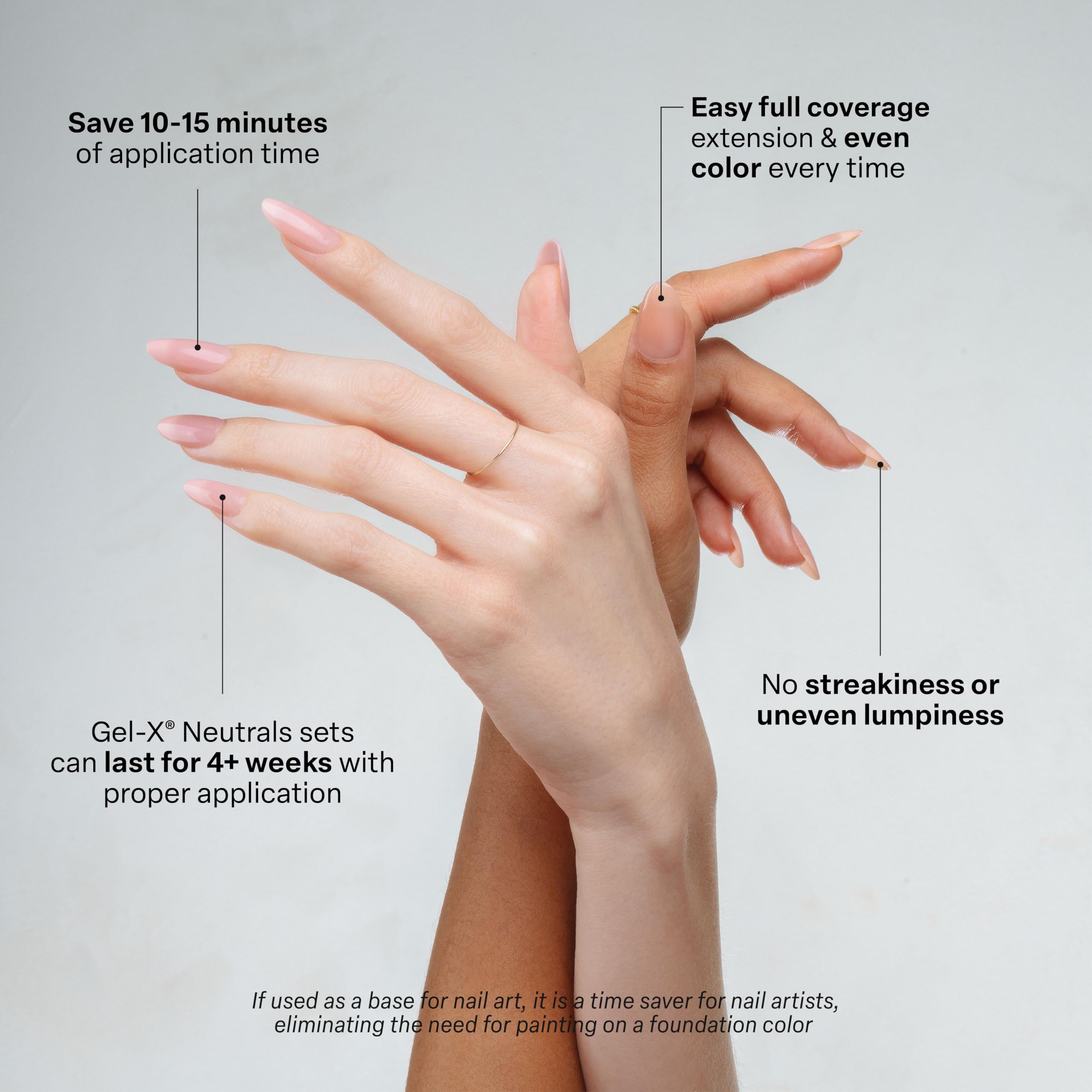 APRÉS Whitney tip closeup showing soft gel texture and seamless natural look