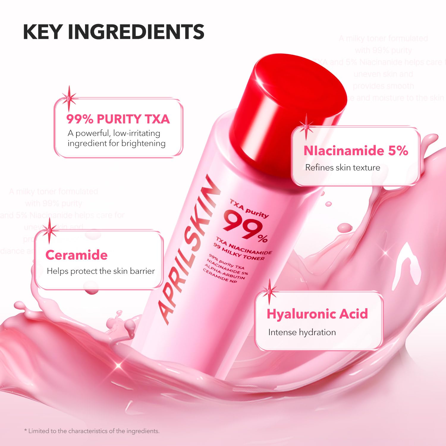 APRILSKIN pump dispensed on hand demonstrating easy absorption