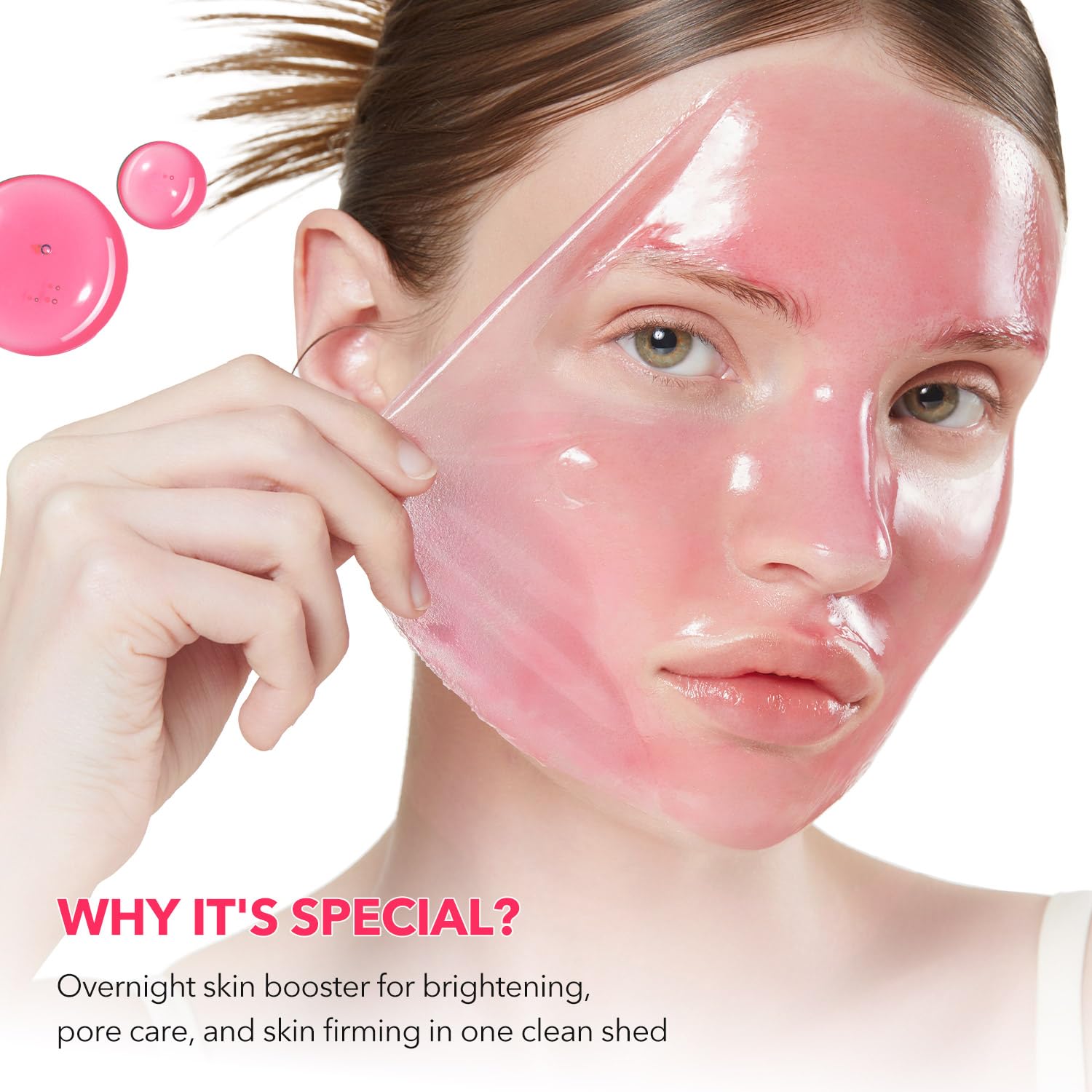 APRILSKIN applied with jelly brush for even hands-free overnight benefit
