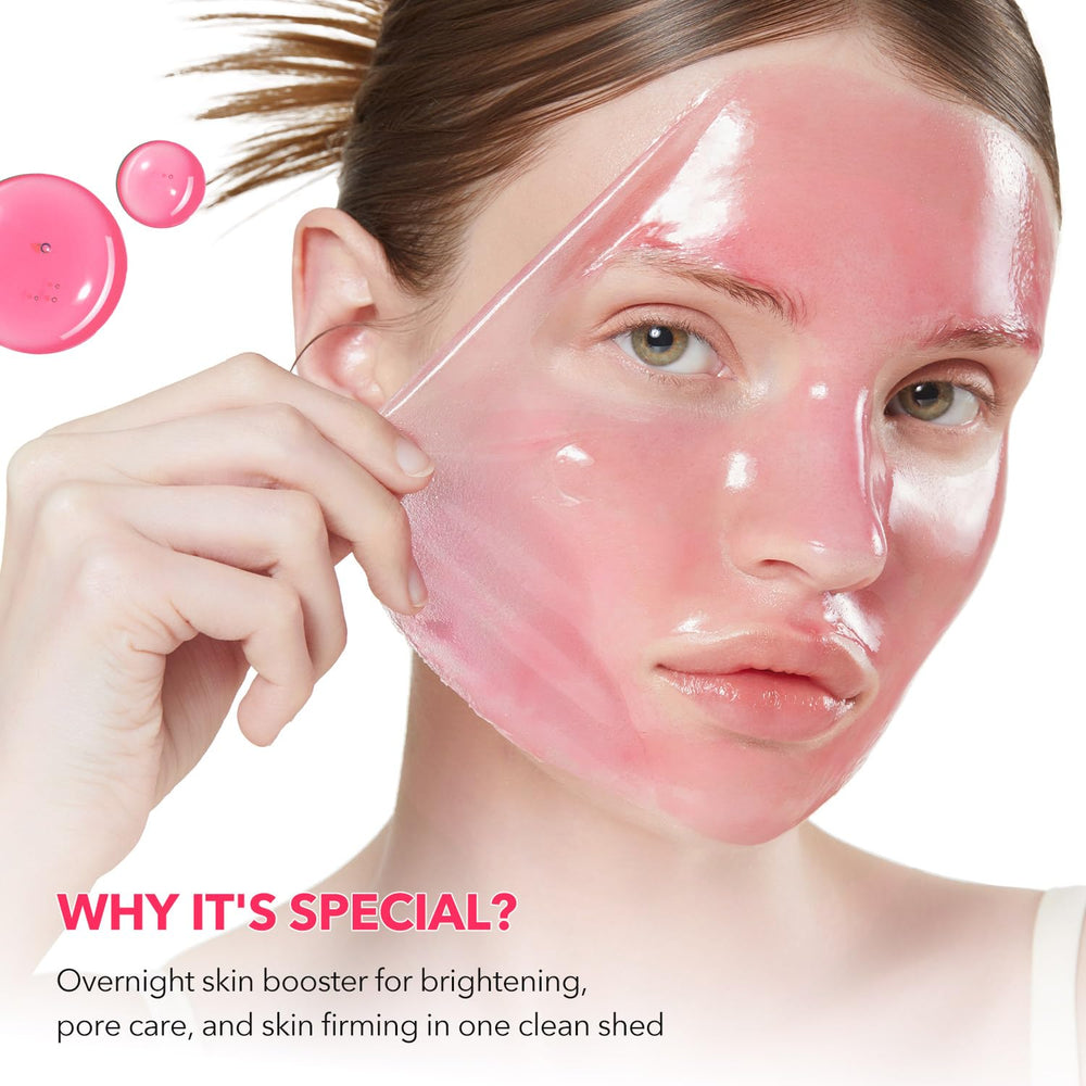 APRILSKIN applied with jelly brush for even hands-free overnight benefit