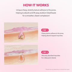 APRILSKIN before and after pore comparison highlighting reduced surface impurities