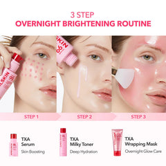 APRILSKIN in bathroom routine showing easy integration into nightly skincare benefit