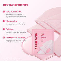 APRILSKIN gel shifting from opaque to transparent to indicate absorption progress overnight