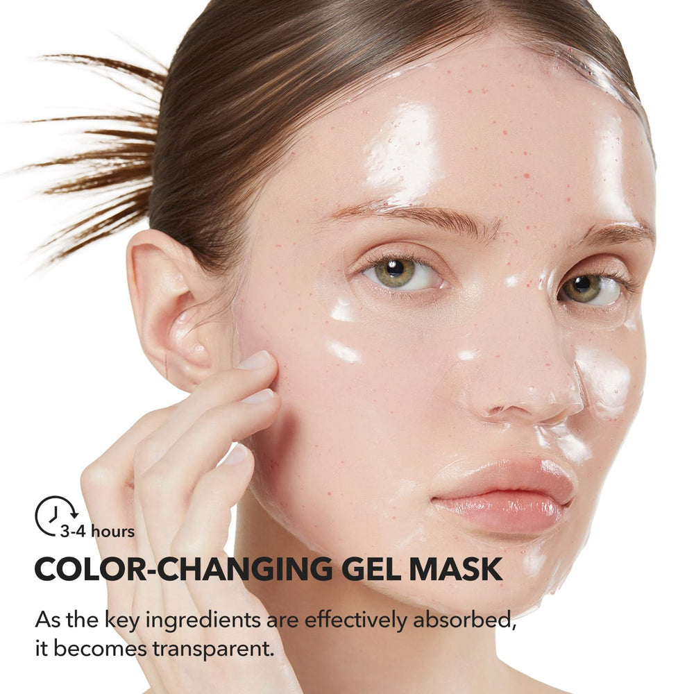 APRILSKIN applied on model’s face before bedtime showing comfortable overnight wear benefit