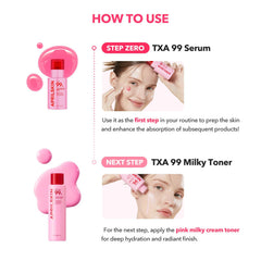 APRILSKIN size comparison with 1.01 fl oz bottle showing travel-friendly benefit