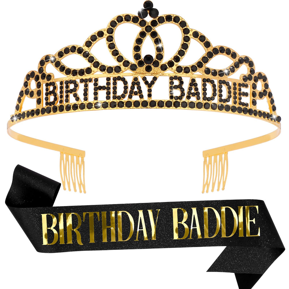 Aprince headband front view showing bold lettering and instant celebration appeal
