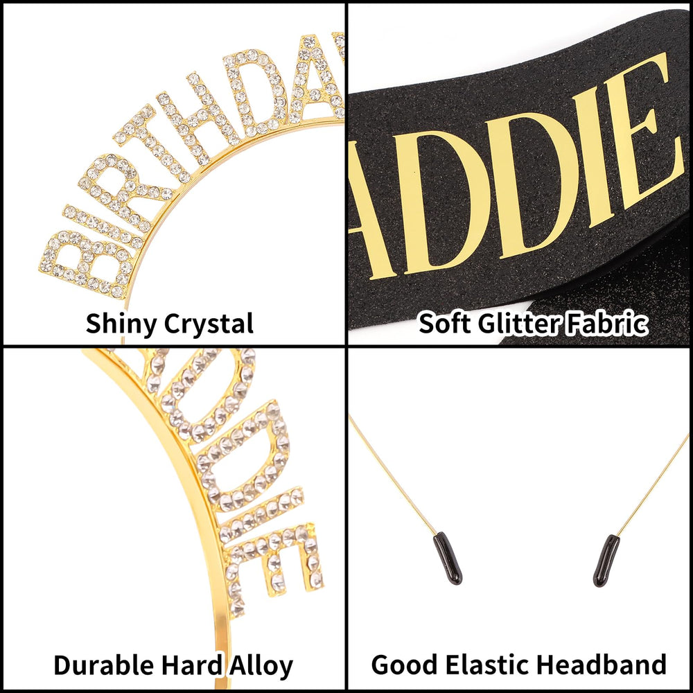 Aprince headband side profile demonstrating flexible, secure fit